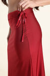 Zivame Shimmer Stretchy Saree Underskirt  - Red Dahlia — thumbnail 7